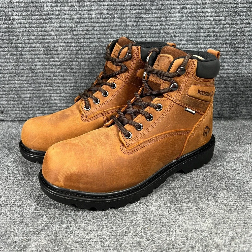 Wolverine Floorhand Boots Womens 8 Brown‎ Insulated Steel Toe Work Slip Oil Res